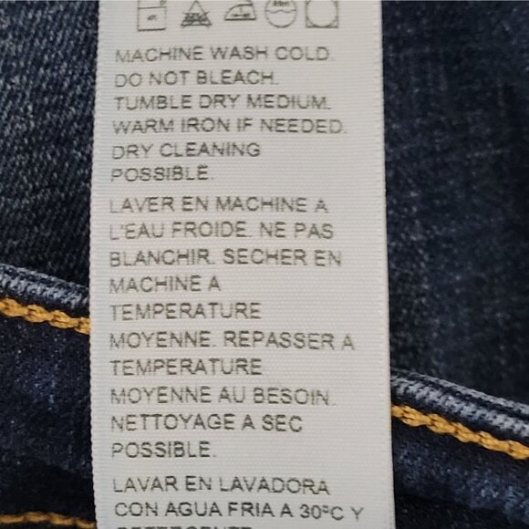 Levis 721 High Rise Skinny Jeans Womens Size 33 Blue Denim - Picture 7 of 8